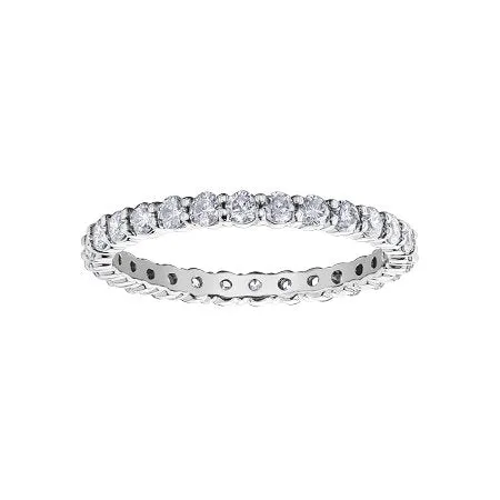 10K White Gold (1.00ct) Diamond Eternity Band