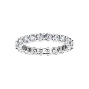 10K White Gold (2.00ct) Diamond Eternity Band