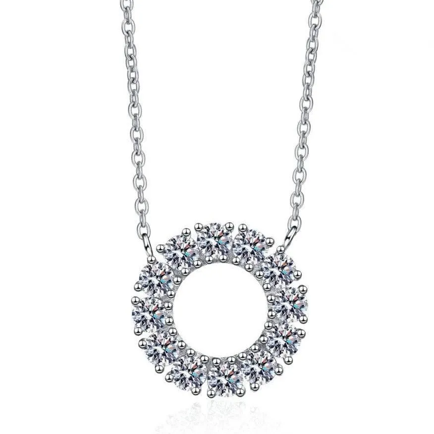 1.2ct Diamond Circle Necklace