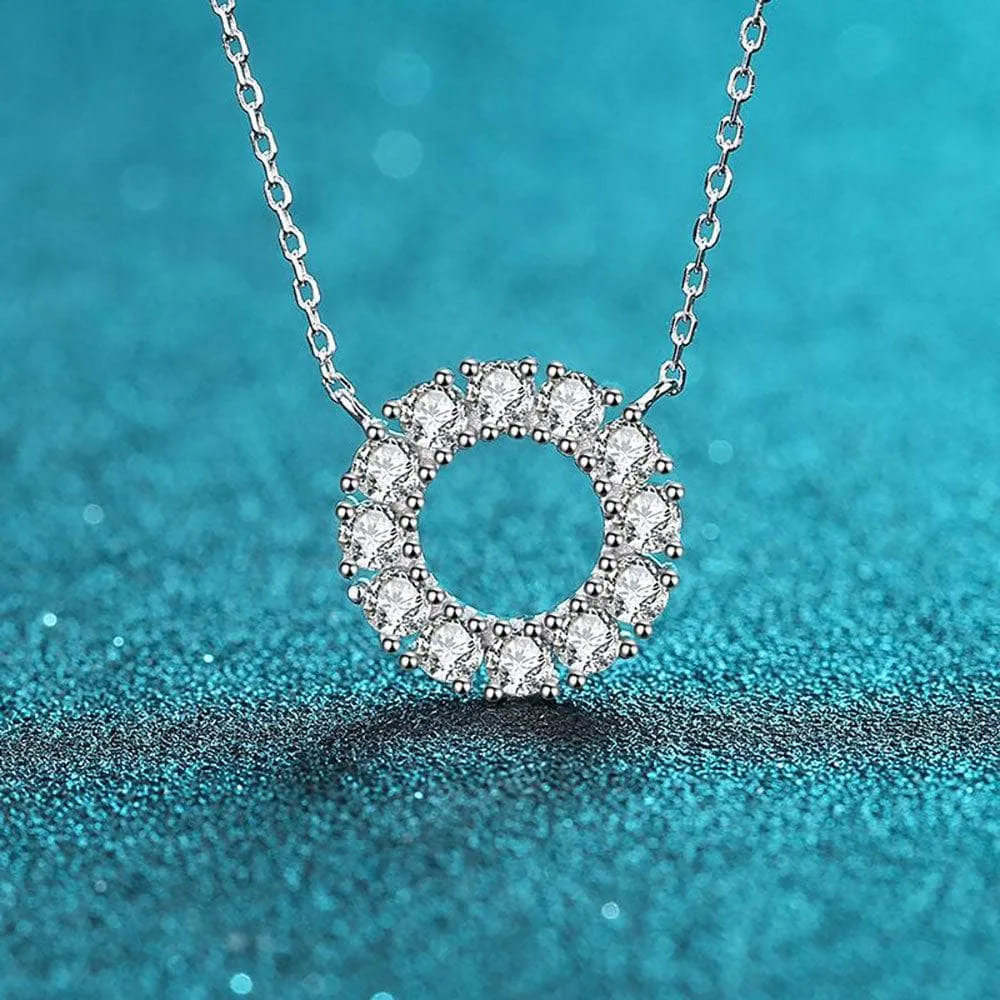 1.2ct Diamond Circle Necklace