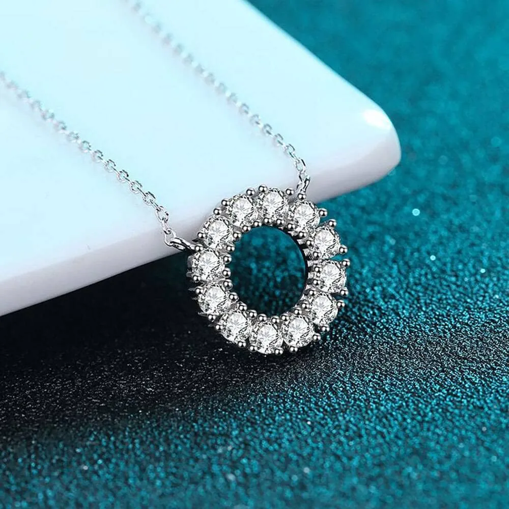 1.2ct Diamond Circle Necklace