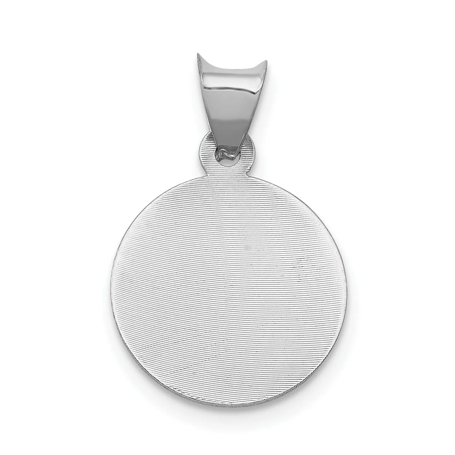 14k White Gold Our Lady of Guadalupe Pendant