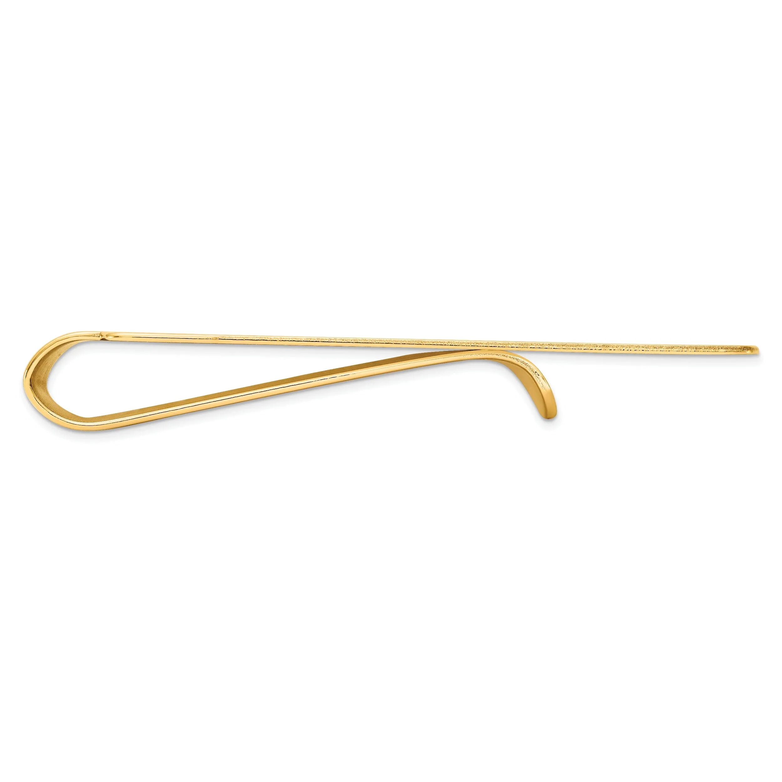 14k Yellow Gold Circle Line Design Money Clip