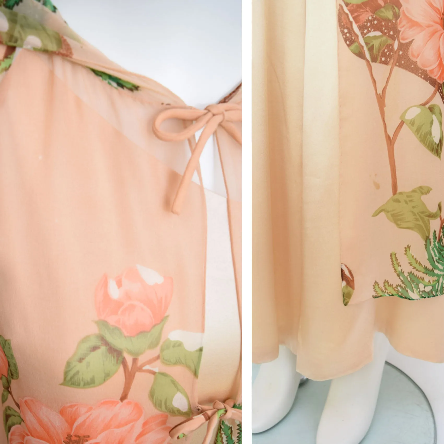 1970s Hanae Mori Couture Silk Jumpsuit & Duster Set