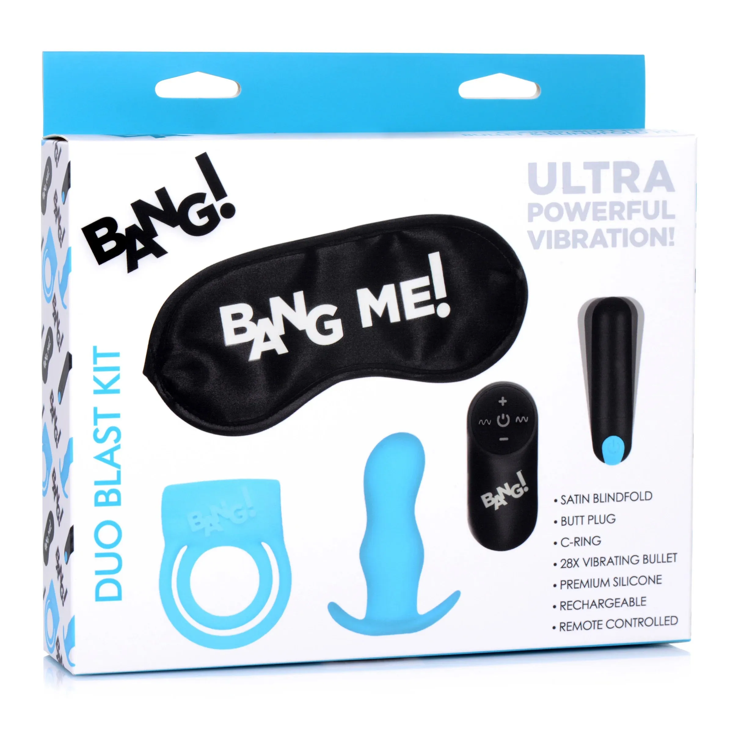 28X Duo Blast Remote Control C-Ring And Butt Plug Kit