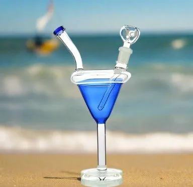 8 Inch Martini Glass Bong