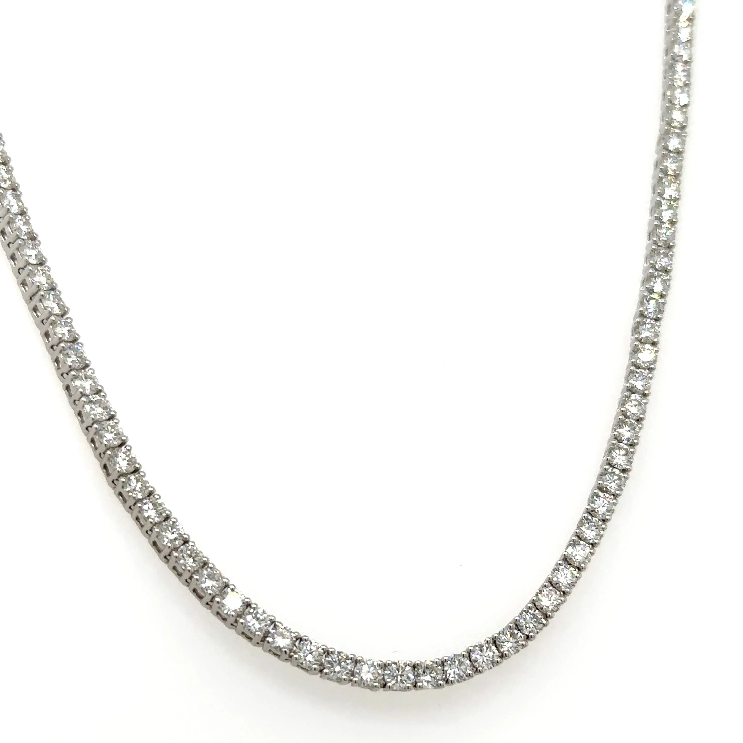 8.37ct tw Diamond Riviera Line Tennis Necklace