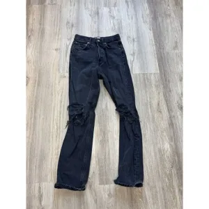 AGOLDE Black Distressed 90s Jeans Size 22‎