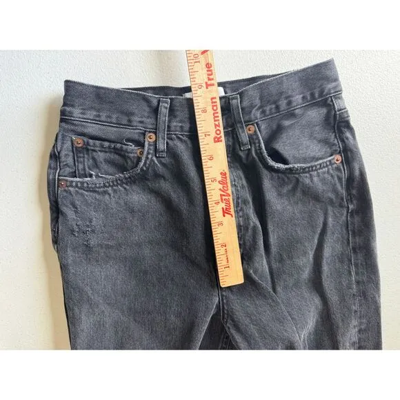 AGOLDE Black Distressed 90s Jeans Size 22‎