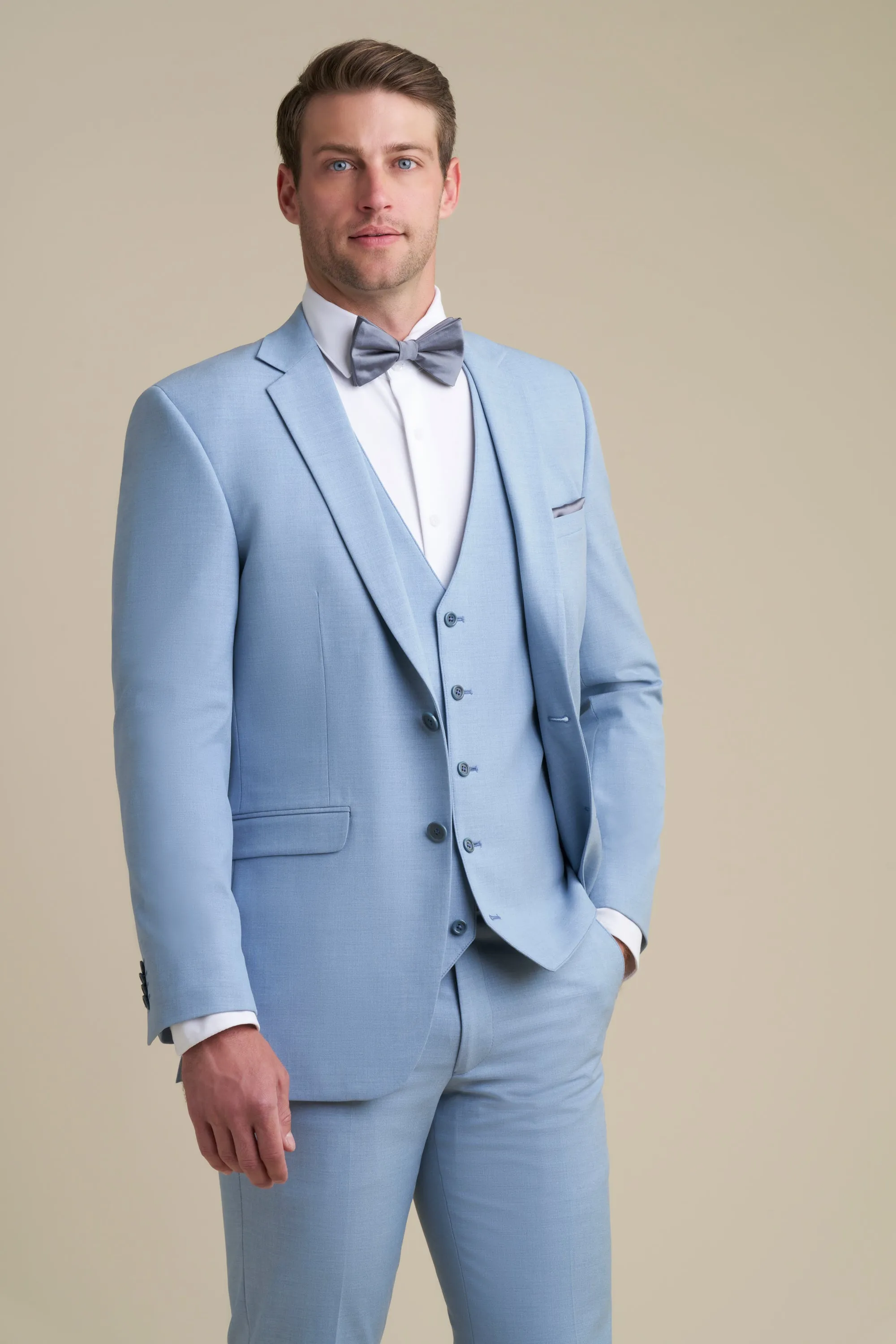 Allure Men Suit - Light Blue