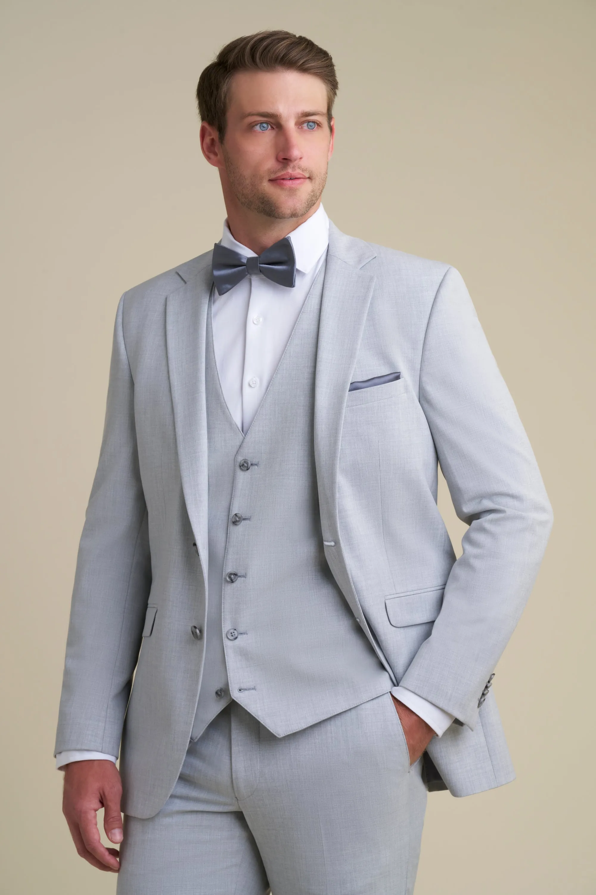 Allure Men Suit - Light Grey