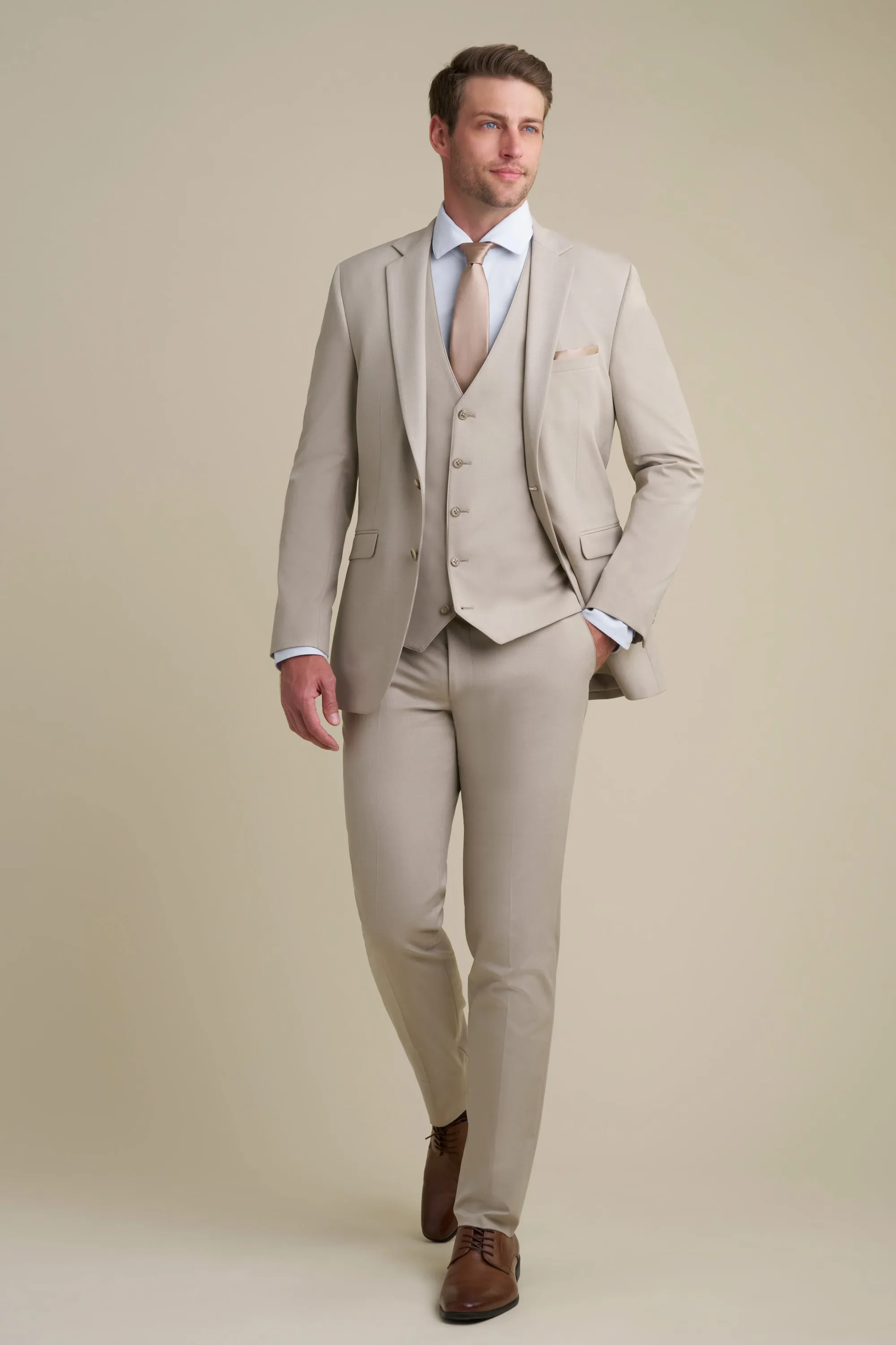 Allure Men Suit - Tan
