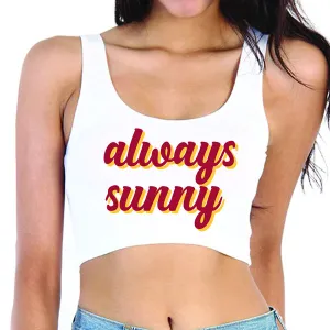 Always Sunny Crop Tank Top