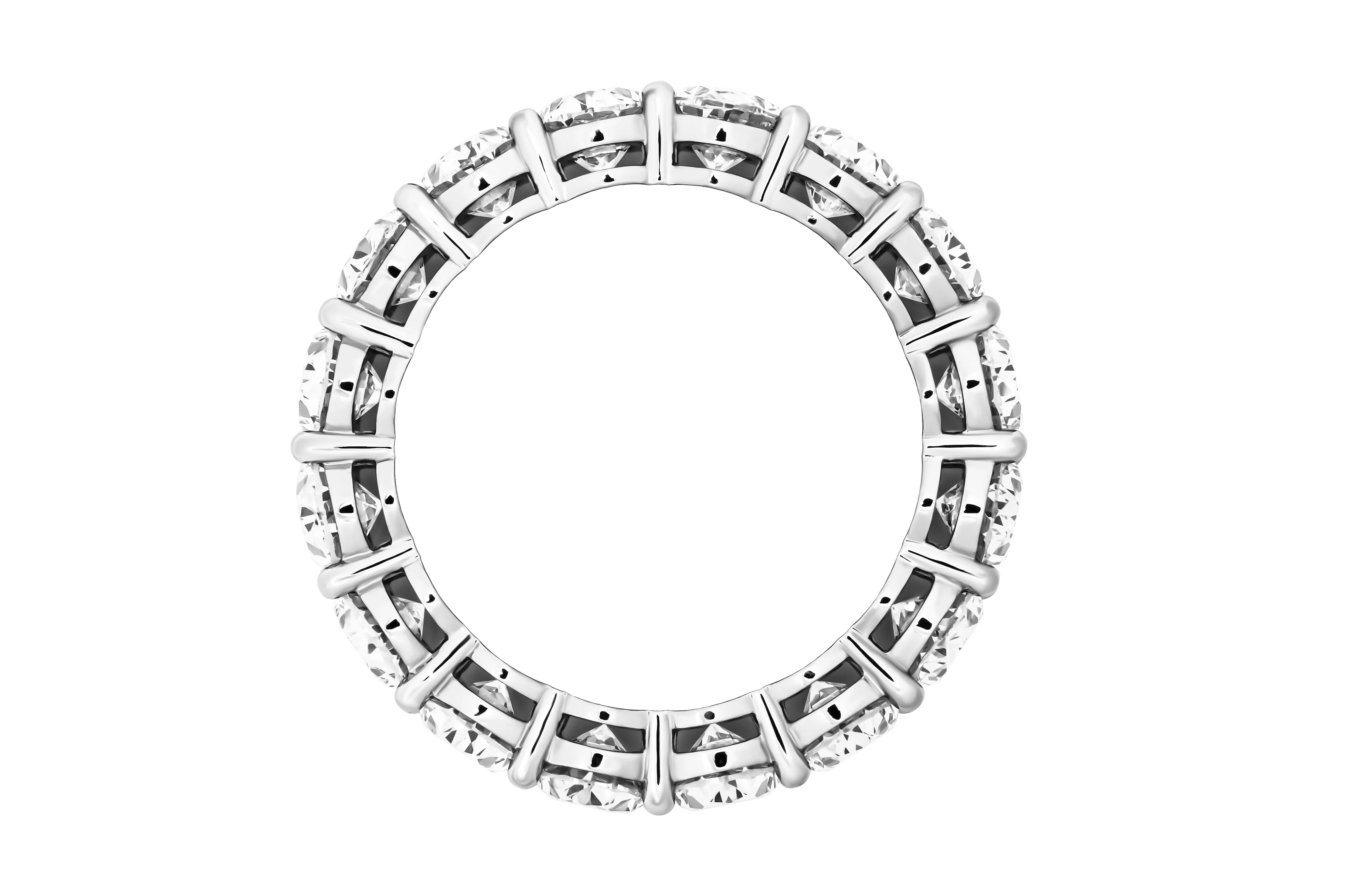 Anniversary Band with Oval Diamonds 0.50ct each