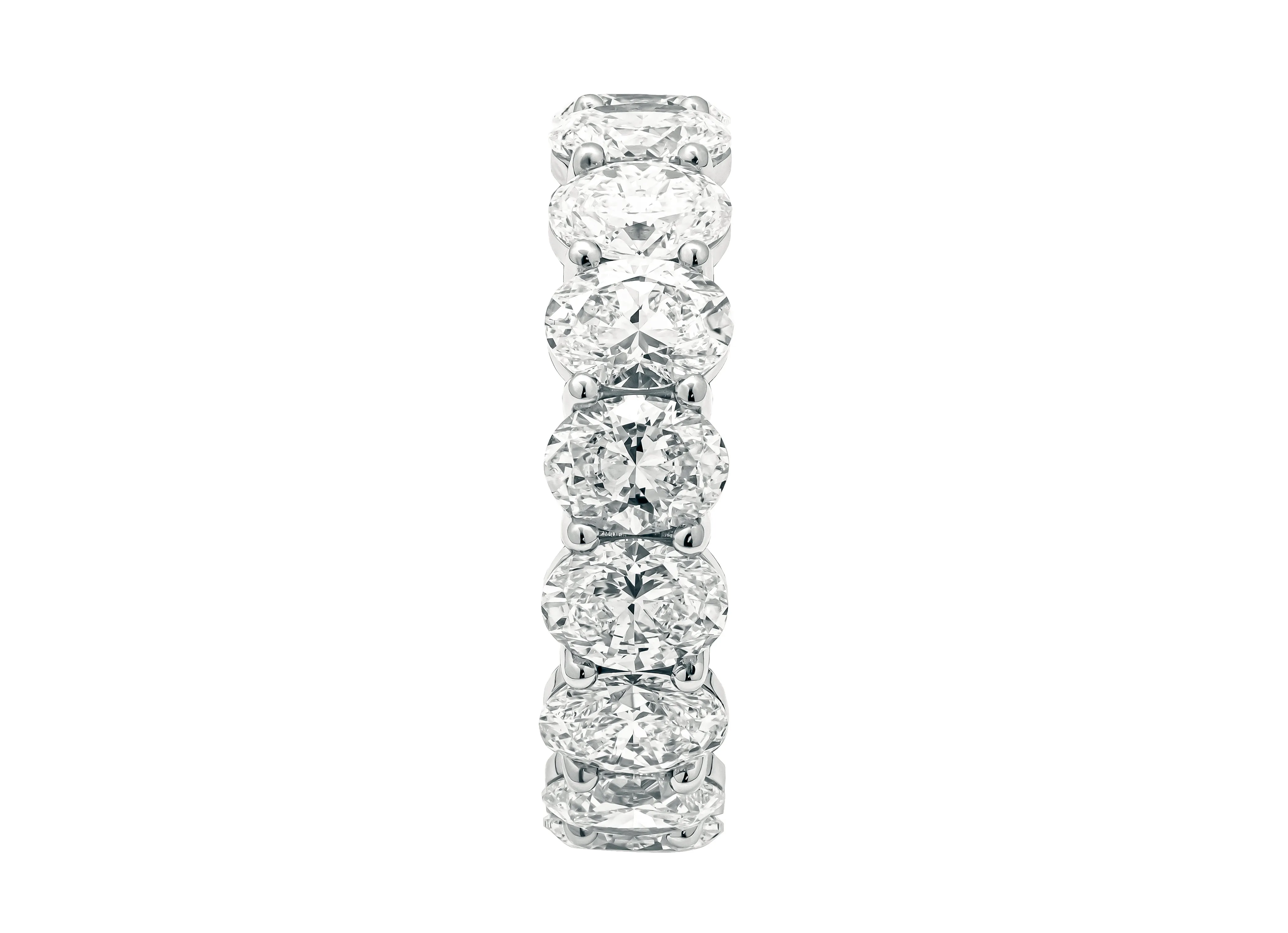 Anniversary Band with Oval Diamonds 0.50ct each