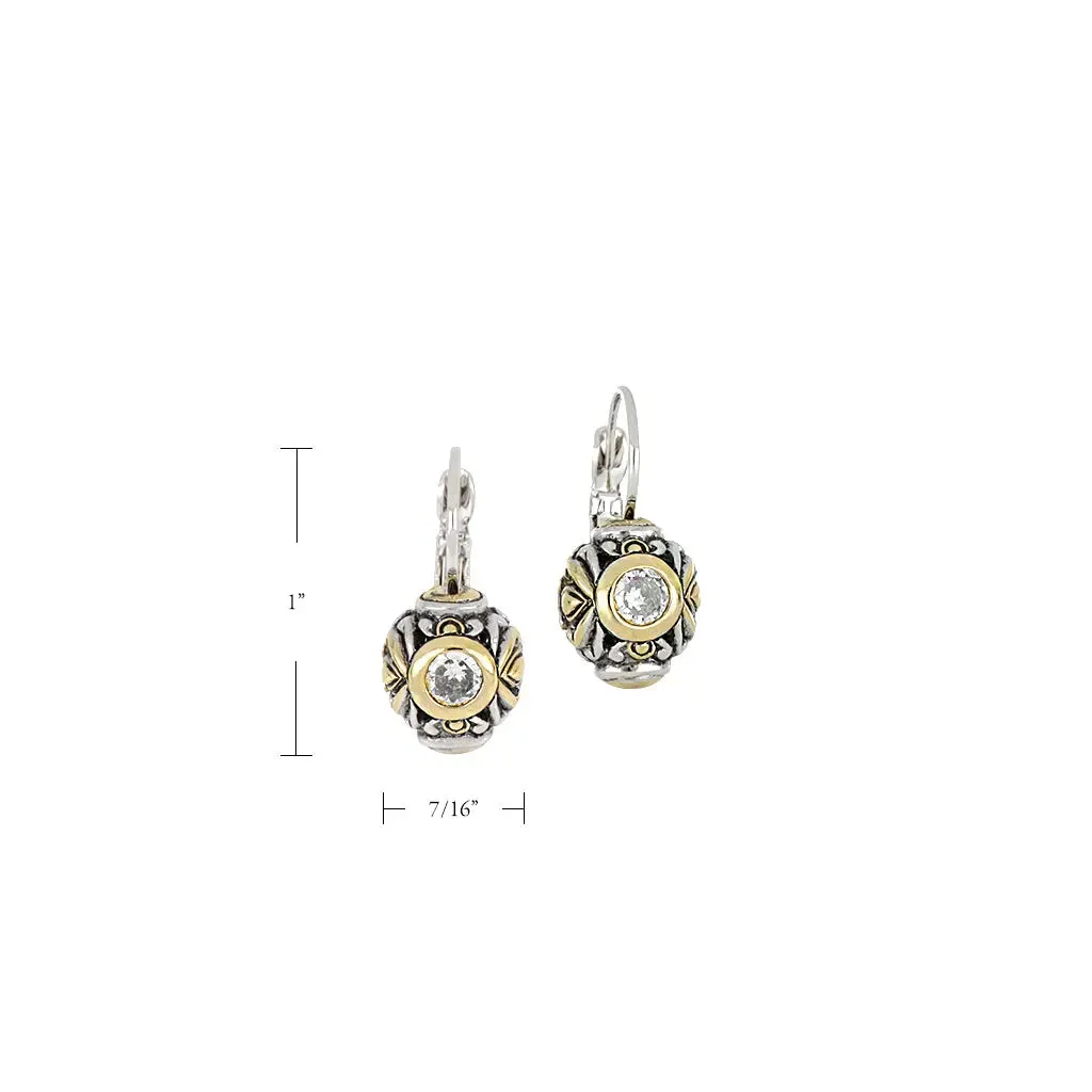 Antiqua Collection - Circle French Wire Earrings
