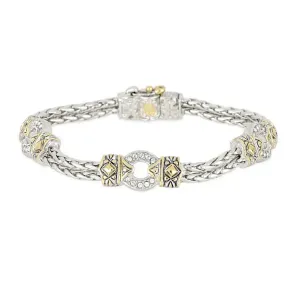 Antiqua Collection - Three Circle Pavé Bracelet