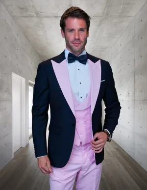 ARYA PINK 3 PC MODERN FIT TUXEDO