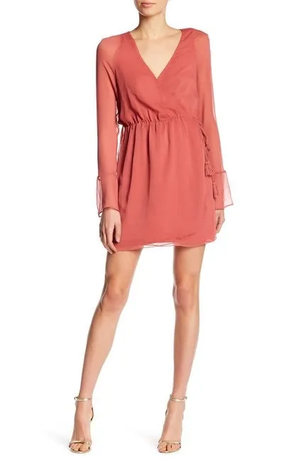Aurea Sheer Wrap Dress by TJD // LAST ONE