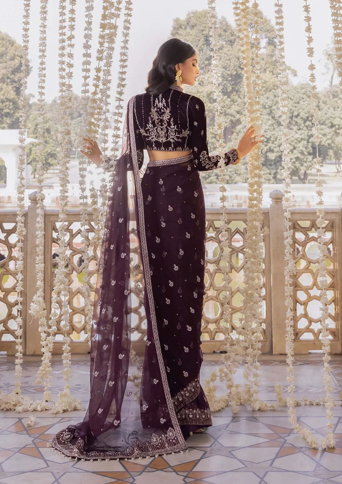 BAAGH - LOOK 07 | AIK Atelier Baagh Unstitched Velvet Winter Collection 2022 | Unstitched Embroidered Velvet Suits