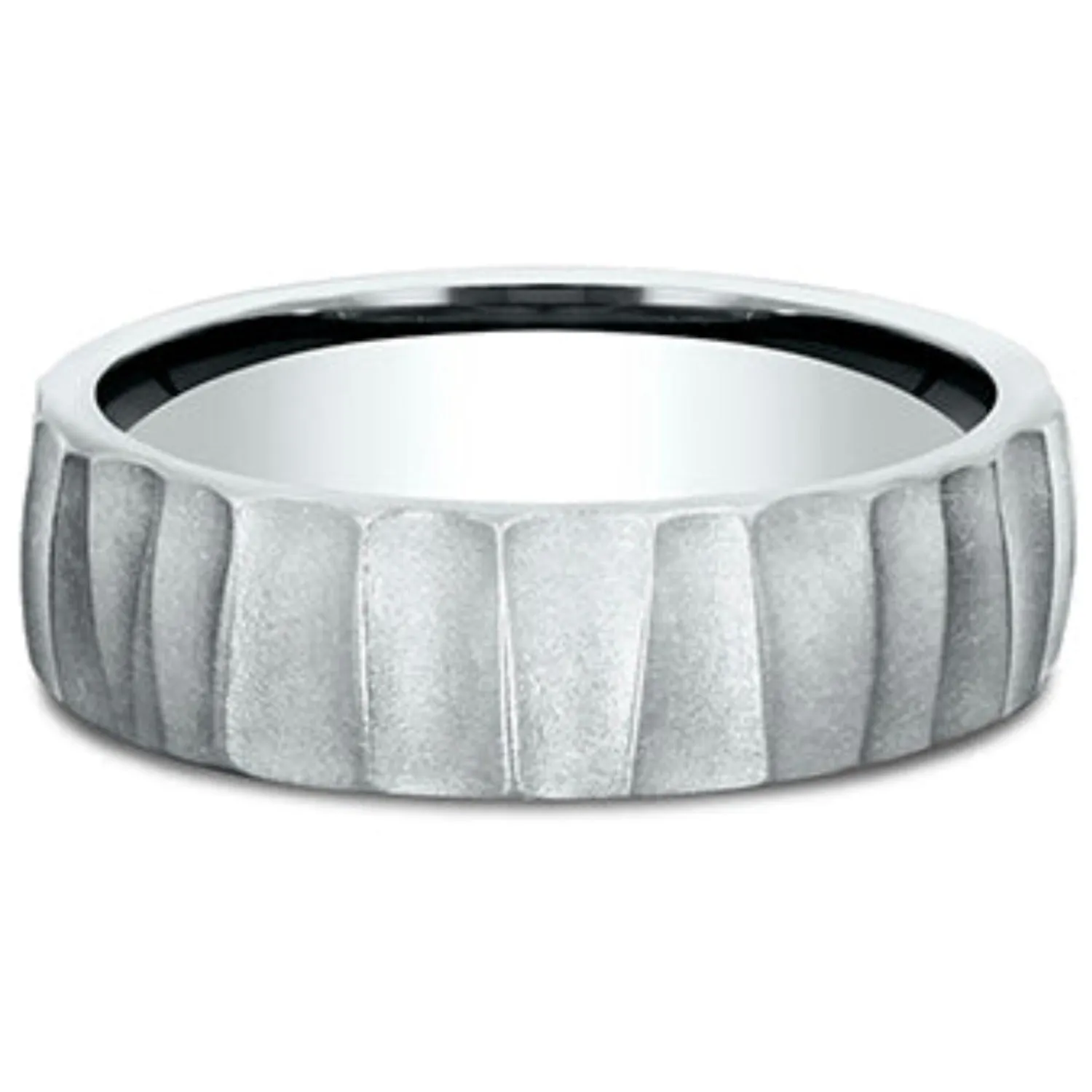 Benchmark "The Dune" 6.5MM Barrel Cut Wedding Band