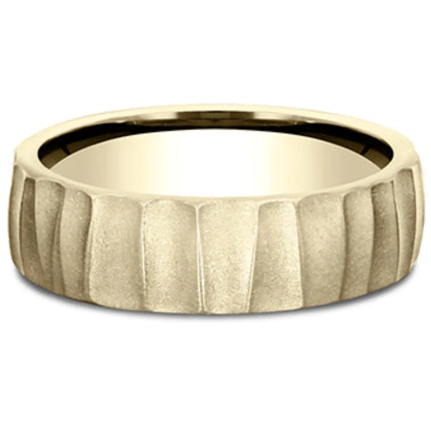 Benchmark "The Dune" 6.5MM Barrel Cut Wedding Band