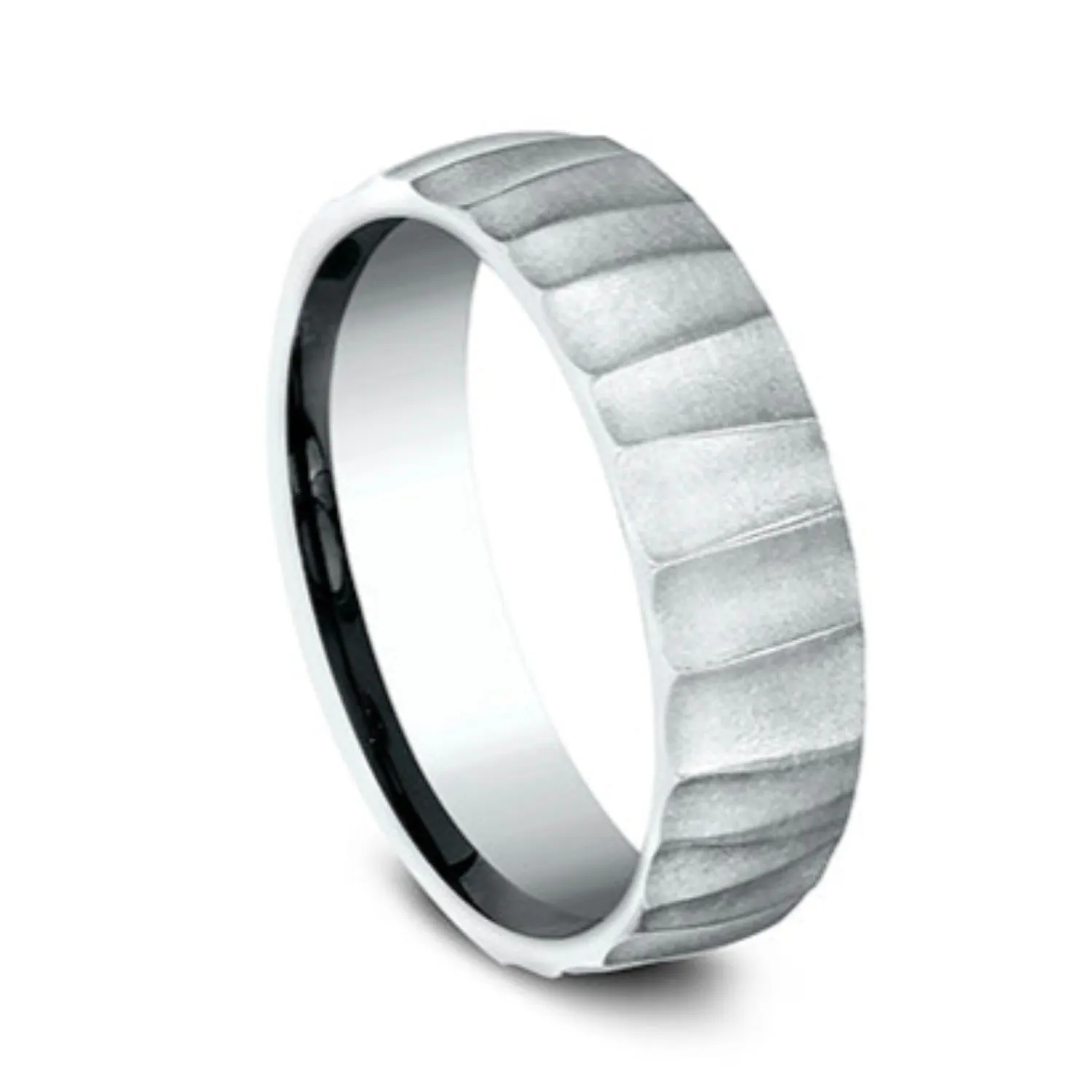Benchmark "The Dune" 6.5MM Barrel Cut Wedding Band