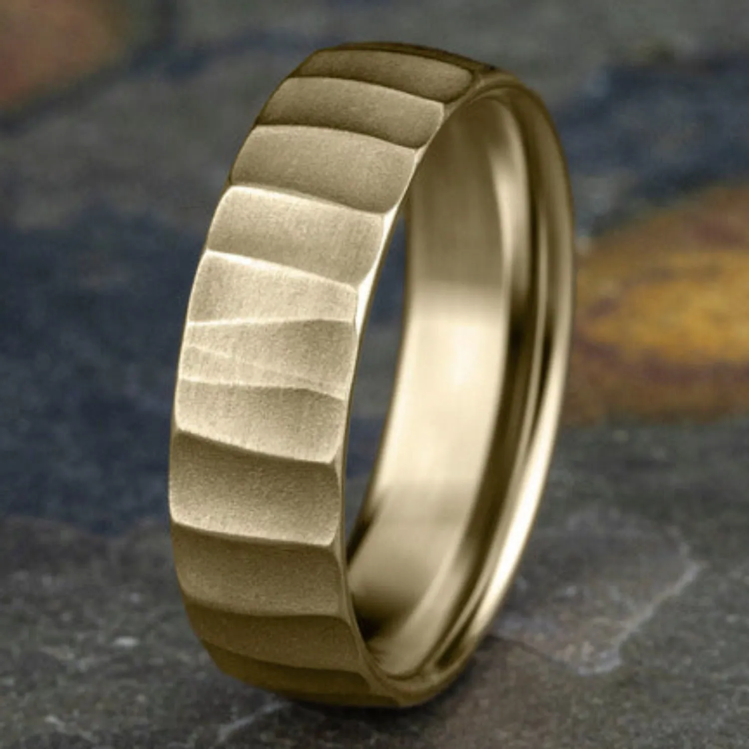 Benchmark "The Dune" 6.5MM Barrel Cut Wedding Band