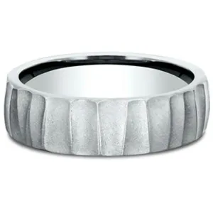 Benchmark "The Dune" 6.5MM Barrel Cut Wedding Band