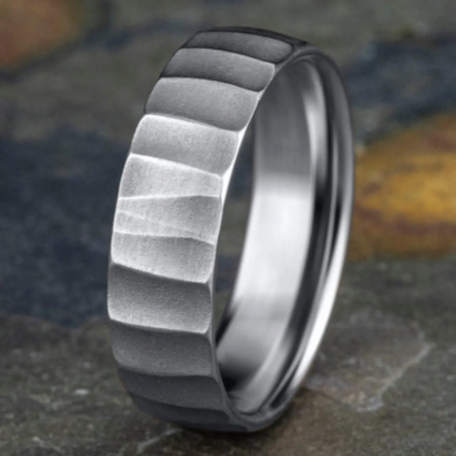 Benchmark "The Dune" 6.5MM Barrel Cut Wedding Band