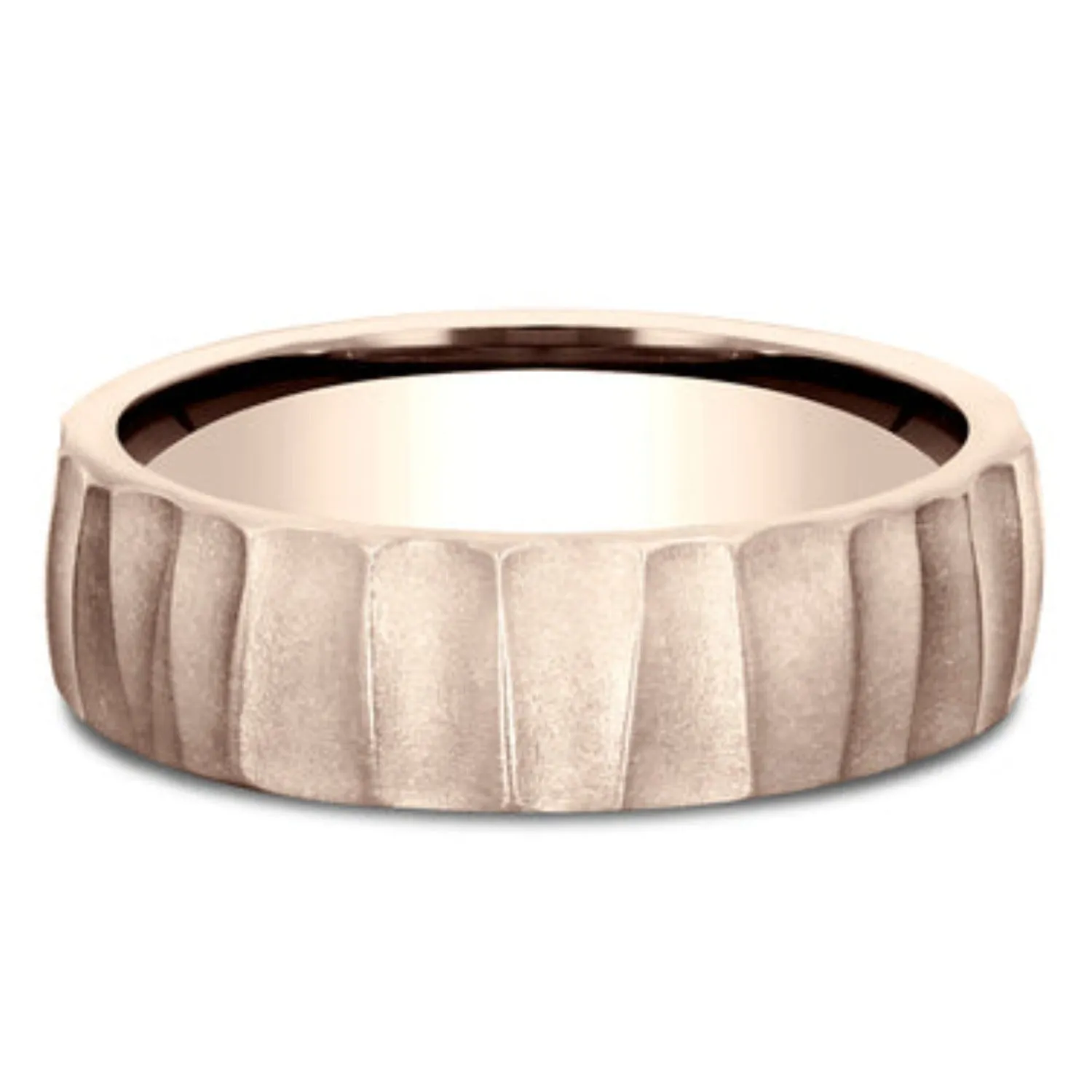 Benchmark "The Dune" 6.5MM Barrel Cut Wedding Band