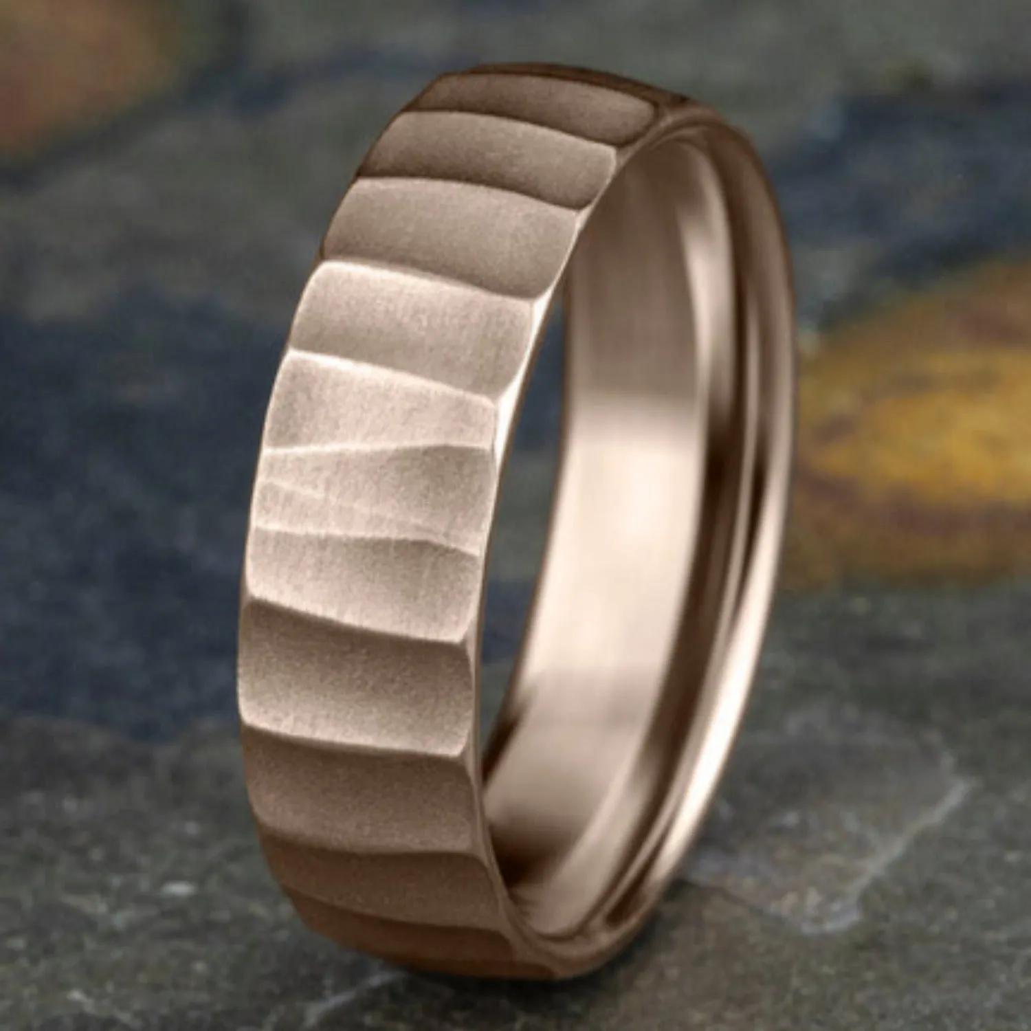 Benchmark "The Dune" 6.5MM Barrel Cut Wedding Band