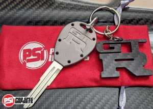Billet Titanium R32 / R33 Skyline GTR Key Blank - Satin Frost