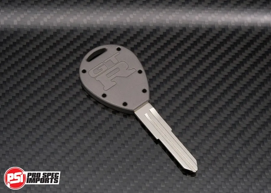 Billet Titanium R32 / R33 Skyline GTR Key Blank - Satin Frost