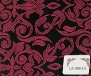 Black and Red Floral Paisley Print Tuxedo Jacket