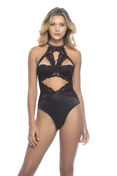 Black - Georgette Balconette Teddy -