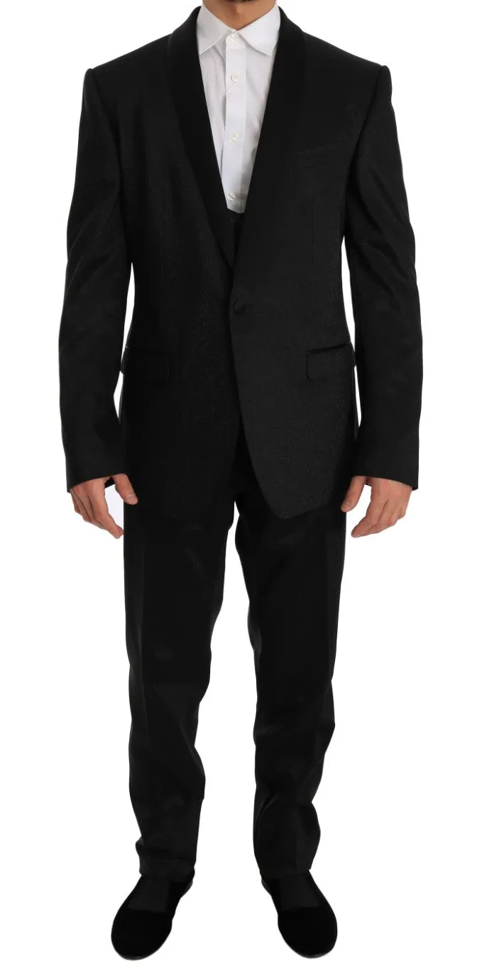 Black MARTINI Slim Fit Smoking Tuxedo Suit