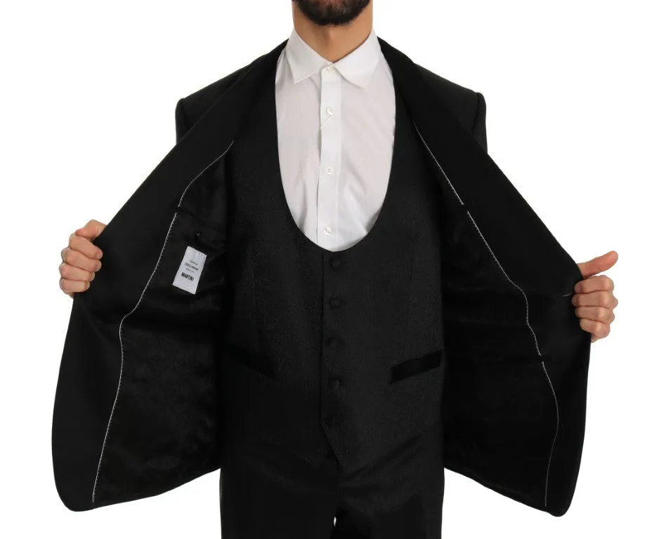 Black MARTINI Slim Fit Smoking Tuxedo Suit