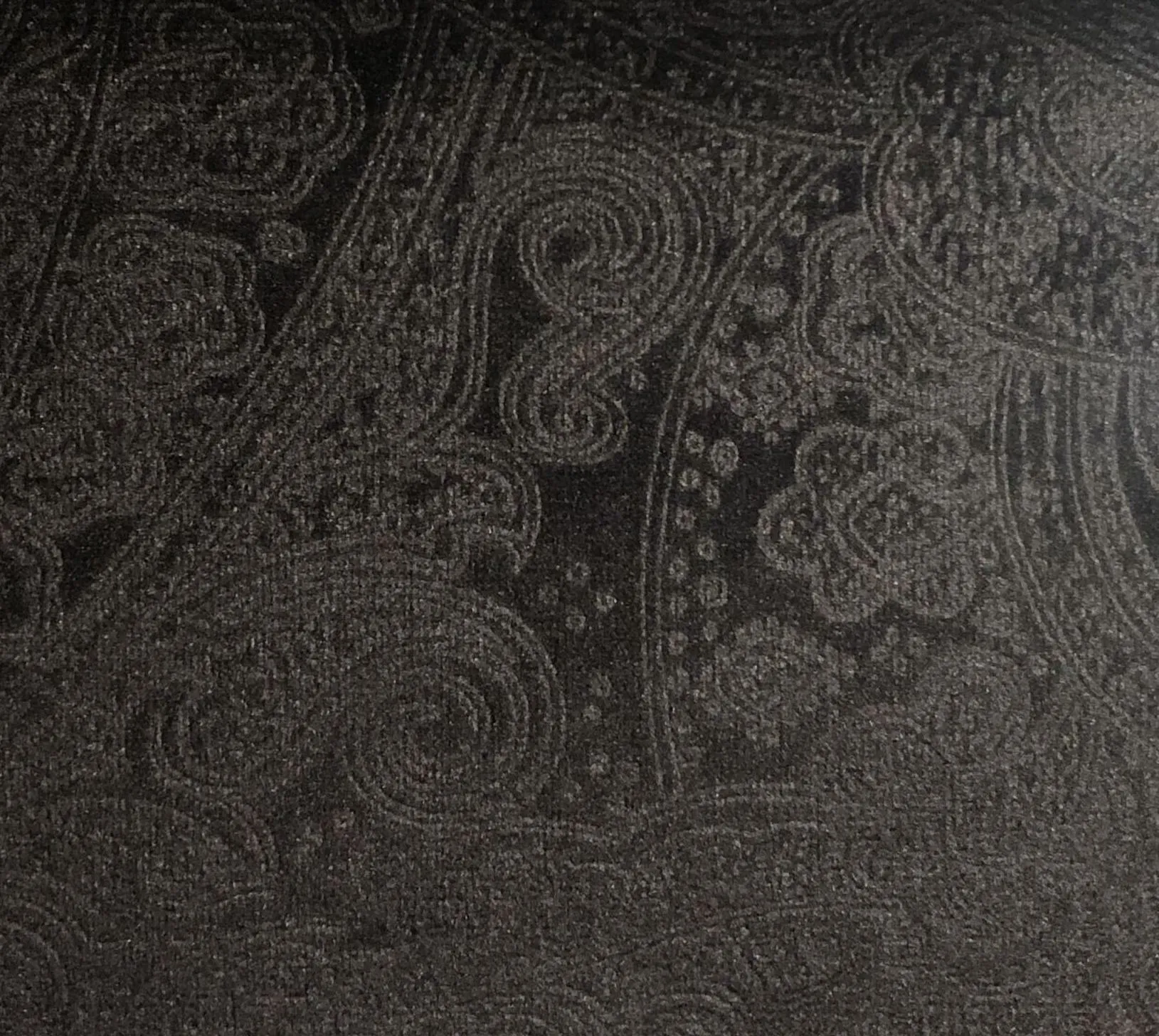 Black Paisley Velvet Vest