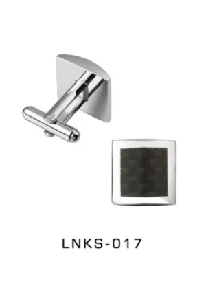 Black Plated Square Cufflinks