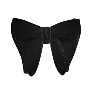 Black Velvet Butterfly Bow Tie