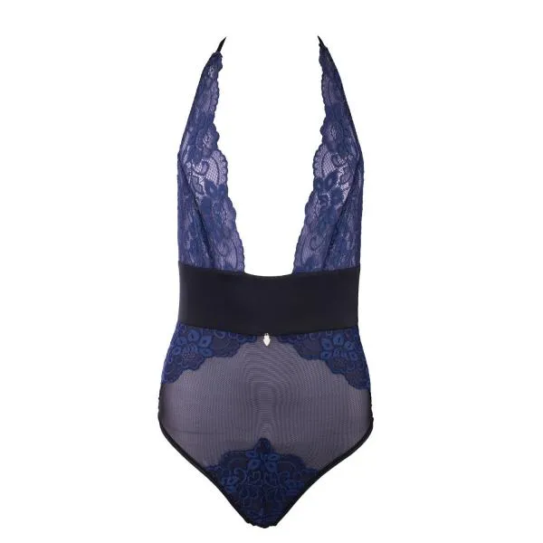 Black/Blue - Valerie Bodysuit -