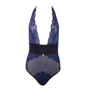 Black/Blue - Valerie Bodysuit -