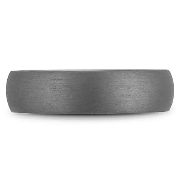 Bleu Royale Frosted Grey Tantalum Wedding Band