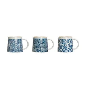 Blue & White Stoneware Mug