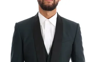 Blue MARTINI Wool Silk 3 Piece Suit