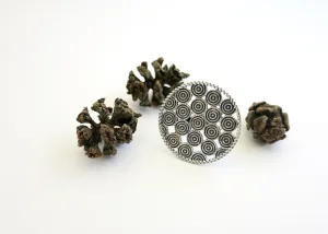 BOLANLE concentric circle pattern, statement ring