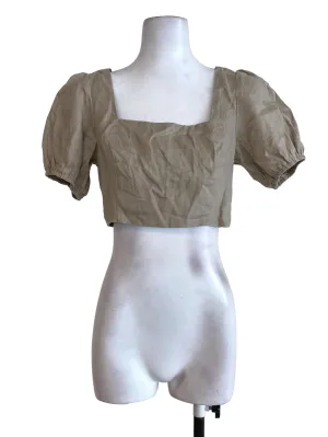 Bone Twill Square Neck Top TEM