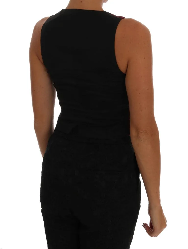 Bordeaux Velvet Torero Vest