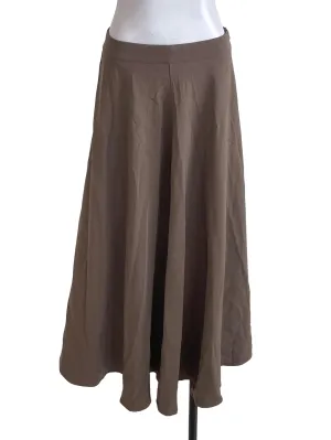Brown Semi Circle Skirt